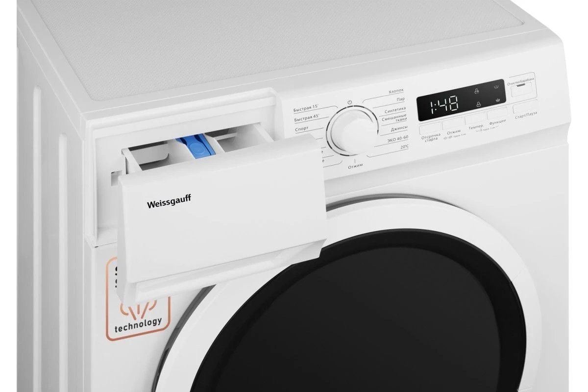 Стиральная машина с паром Weissgauff WM 4126 D Steam