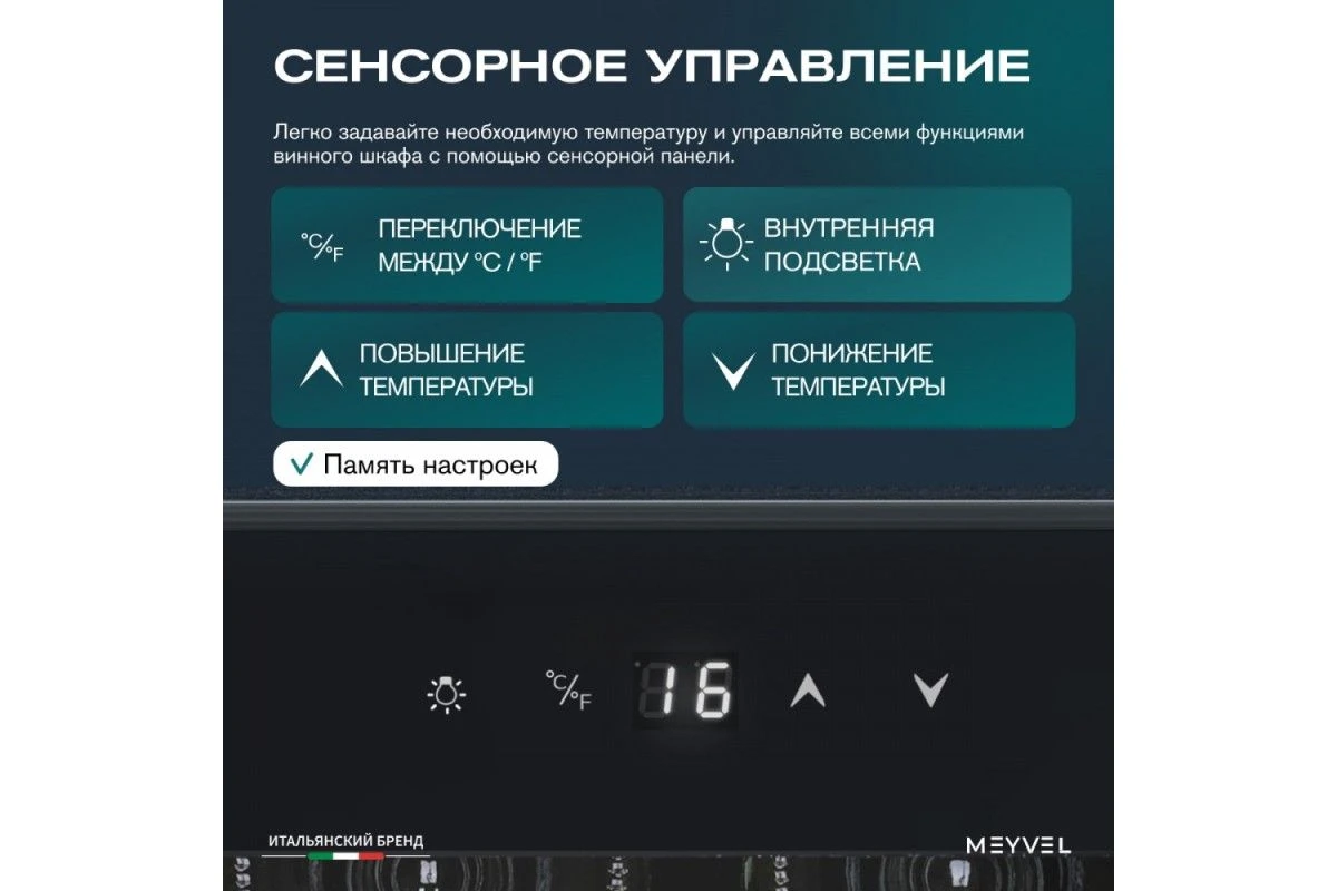 Винный шкаф Meyvel MV52-KBF1