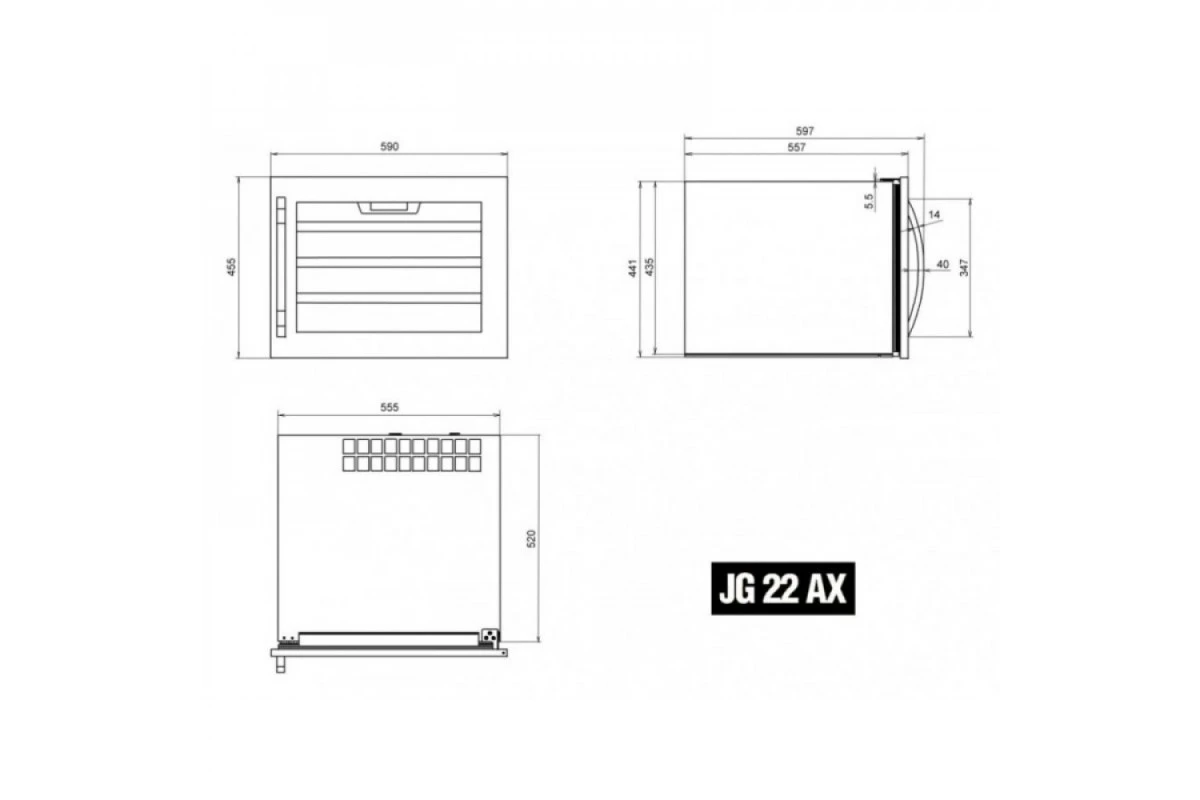 Винный шкаф IP Industrie JG 22 AX