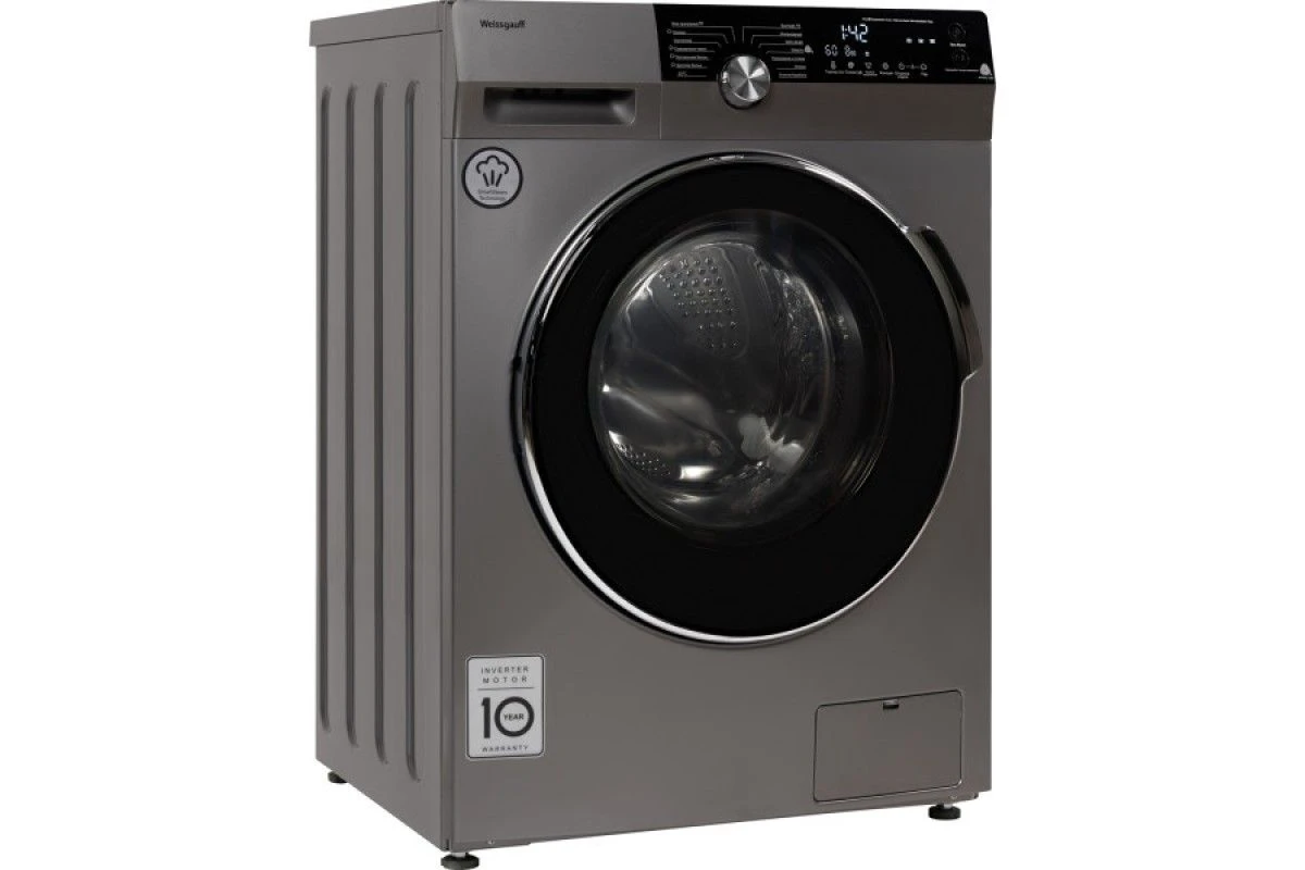 Стиральная машина Weissgauff WM 4947 DC Inverter Steam Silver