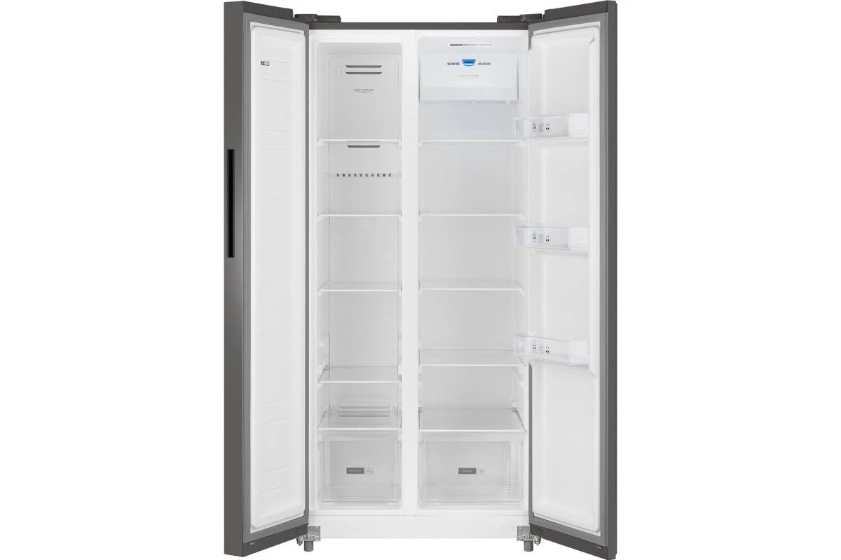 Отдельностоящий холодильник с инвертором Weissgauff WSBS 500 Inverter NoFrost Dark Grey
