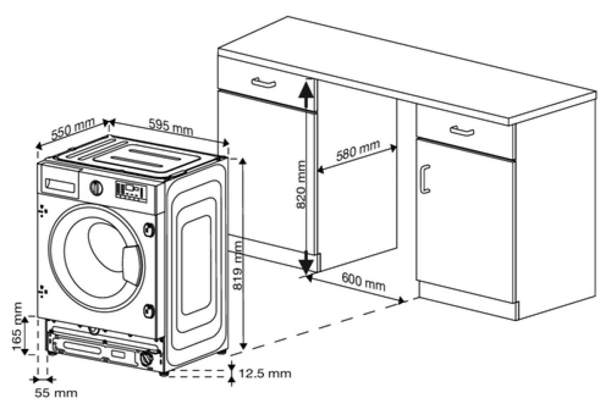 Встраиваемая стиральная машина Hotpoint WBIH 7290 VWB