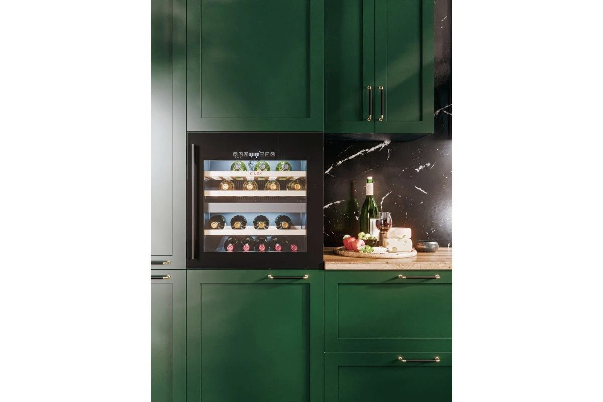 Винный шкаф встраиваемый LEX LWD6036BL dual zone S