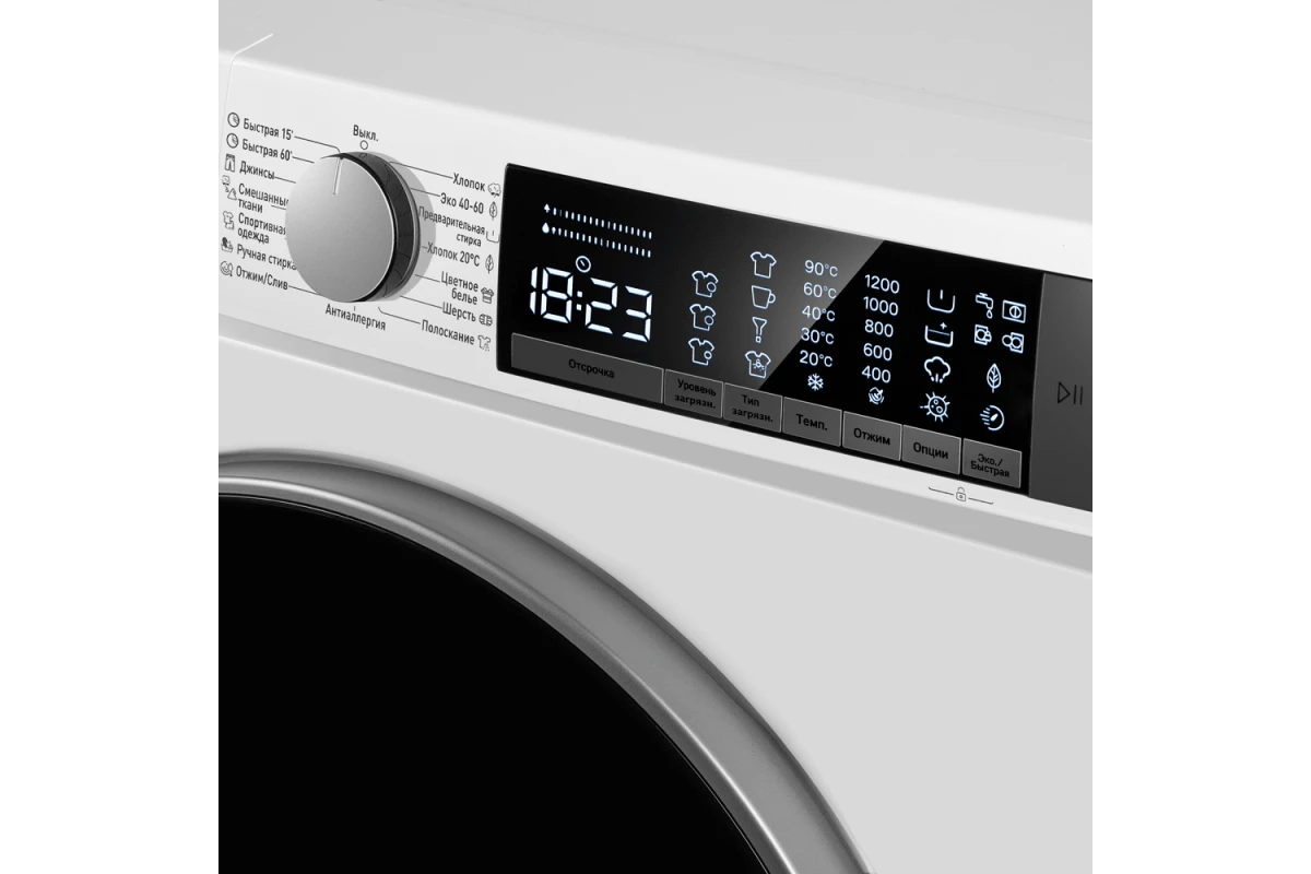 Стиральная машина Maunfeld MFWM128WH300 ST INVERTER SLIM