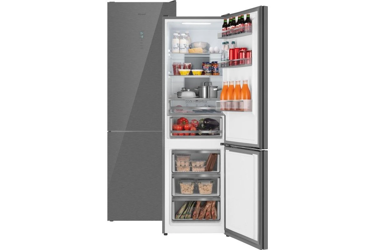 Отдельностоящий холодильник Weissgauff WRK 195 D Full NoFrost Inox Glass