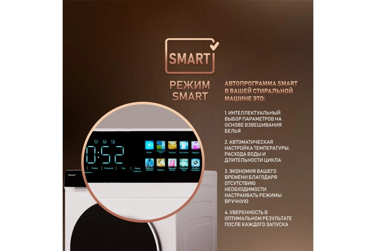 Стиральная машина с сушкой Weissgauff WMD 999 Inverter Steam