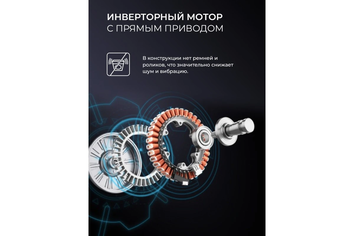 Стирально-сушильная машина с инвертором и паром LEX LWM12812BLIDD color