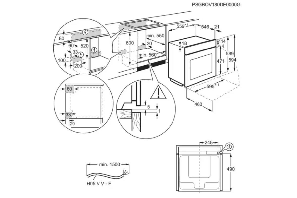 Духовой шкаф AEG OA5PB531AB