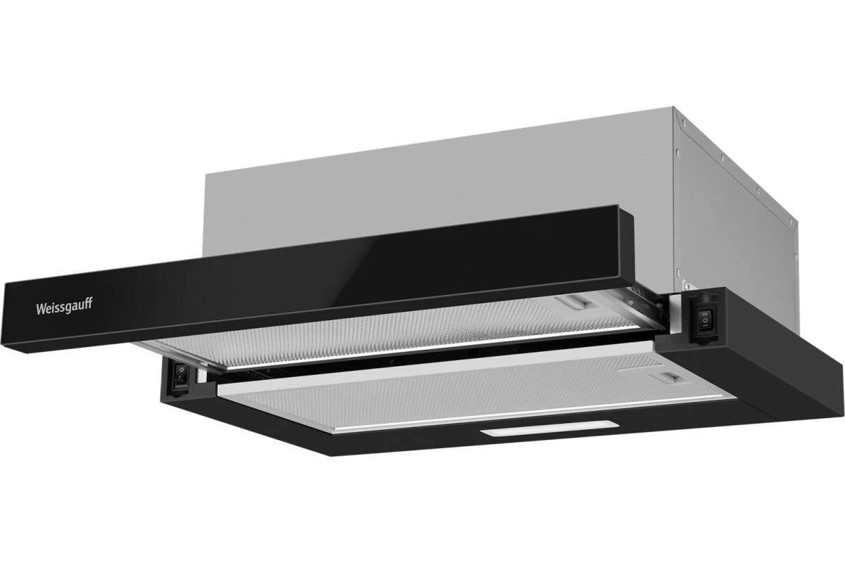 Кухонная встраиваемая вытяжка Weissgauff TEL 500 Black Glass