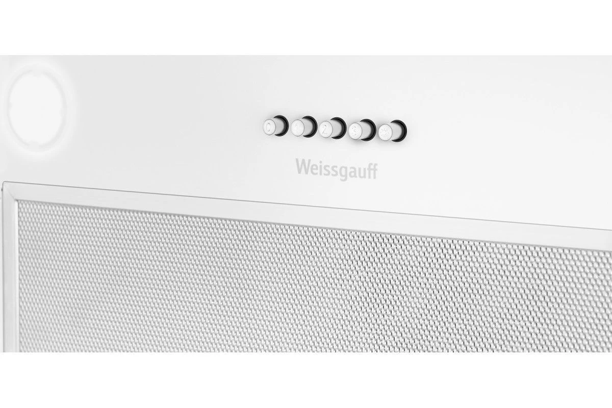 Кухонная встраиваемая вытяжка Weissgauff Arum 600 PB White Enamel