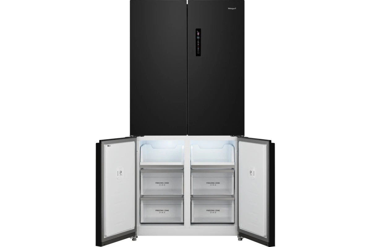 Отдельностоящий холодильник с инвертором Weissgauff WCD 510 Built-in Inverter NoFrost Dark Inox